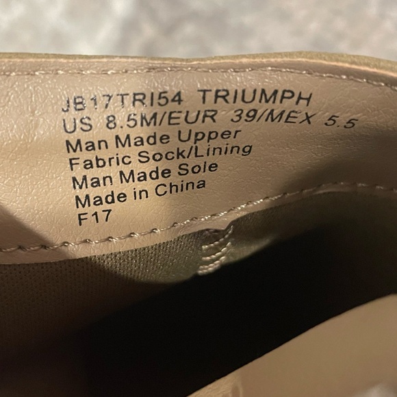 Jbu Women's Triumph Boots Taupe Color Side Zip- JB17TRI54 Size 8.5M - Picture 2 of 13